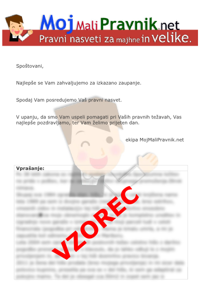 Primer plačljivega pravnega nasveta (stran 1)